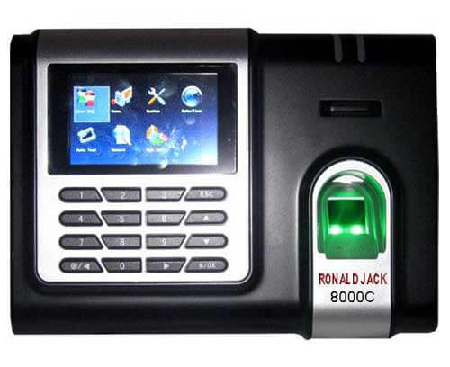 Máy chấm công bằng vân tay và thẻ cảm ứng RONALD JACK 8000C