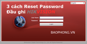 Hướng dẫn Reset password đầu ghi HIKVISION mới nhất