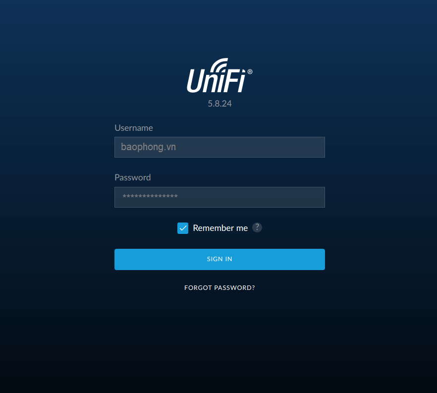 Unifi Controller Software Default Login Screen