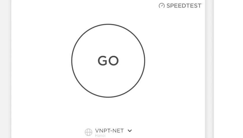 Kiểm tra tốc độ mạng internet Viettel, FPT, VNPT trên máy tính