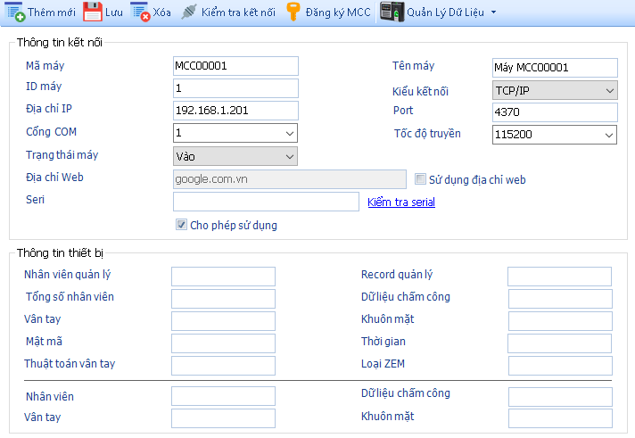 Hướng dẫn sử dụng phần mềm chấm công MitaPro Ver 2, Mitapro V1, Mitapro 2015
