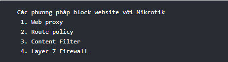 Cách block website với Router Mikrotik - How to block website with Mikrotik (RouterOs)