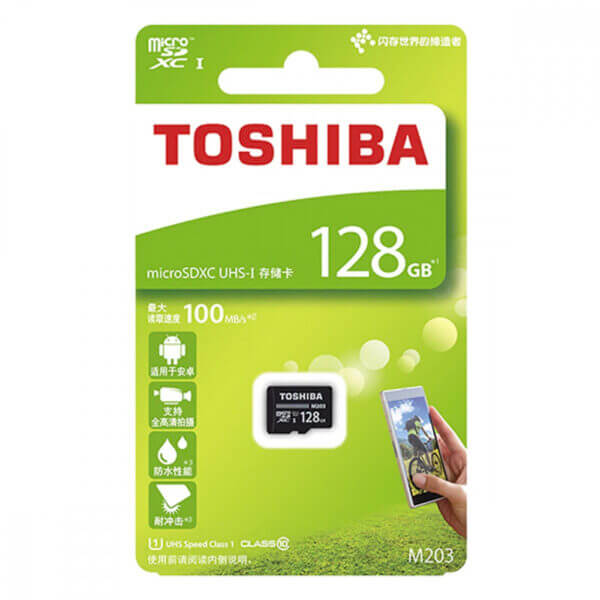 The Nho Toshiba 128gb Microsd Exceria M203 Uhs 1 Class 10 R100