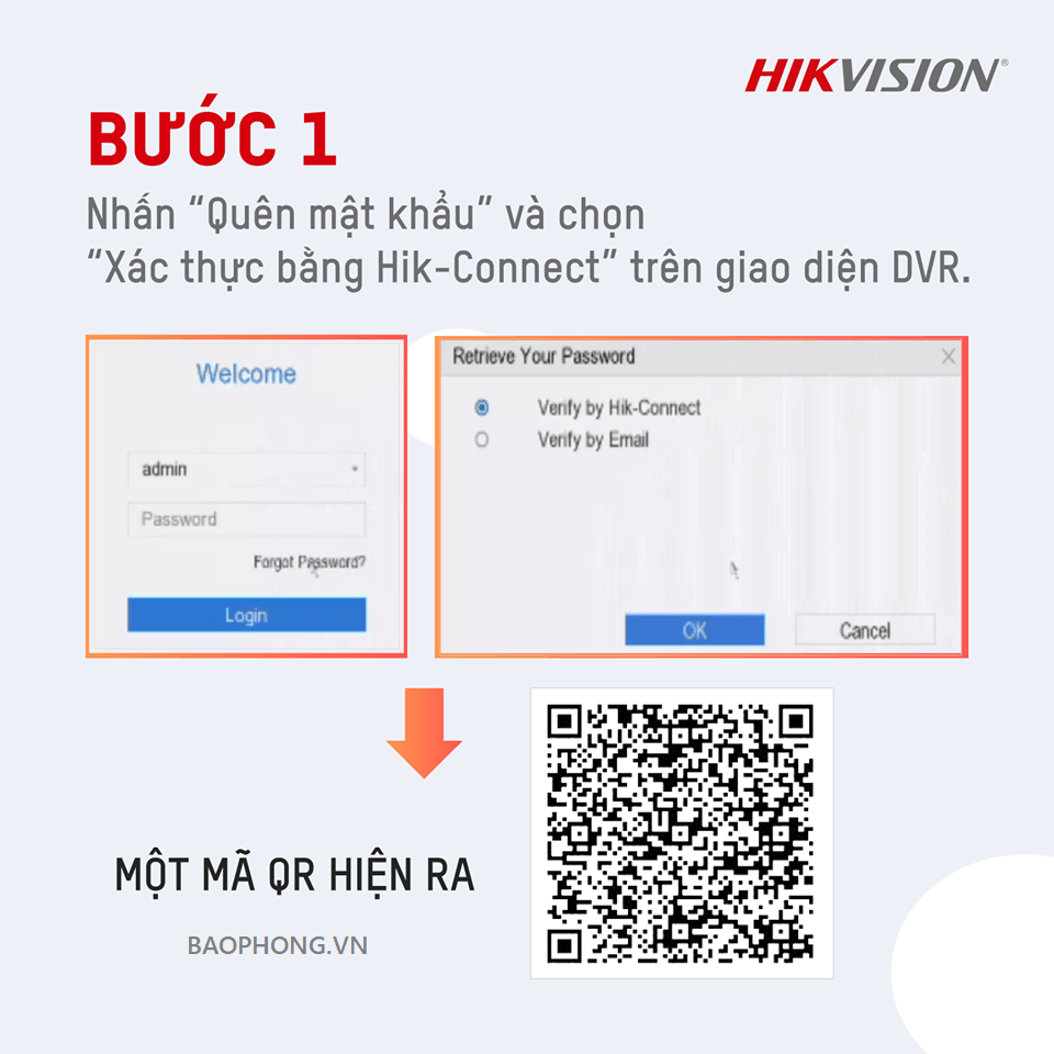 Huong Dan Reset Mat Khau Dau Ghi Hikvision Bang Hik Connect Buoc 1