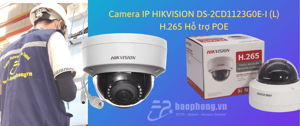 Camera IP HIKVISION DS-2CD1123G0E-I (L) H.265