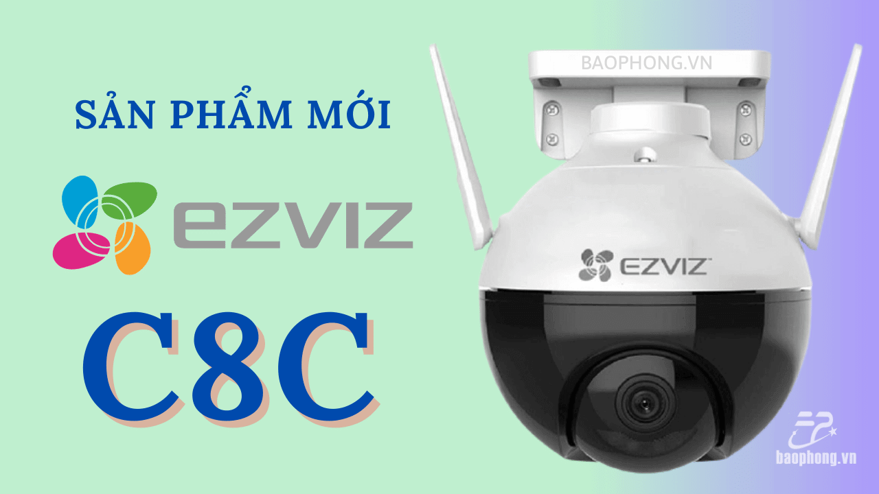 Camera wifi thông minh EZVIZ C8C H265 Xoay 360 độ 
