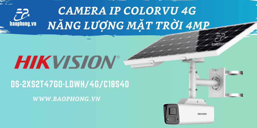 Camera IP ColorVu 4G năng lượng mặt trời 4MP Hikvision DS-2XS2T47G0-LDWH/4G/C18S40
