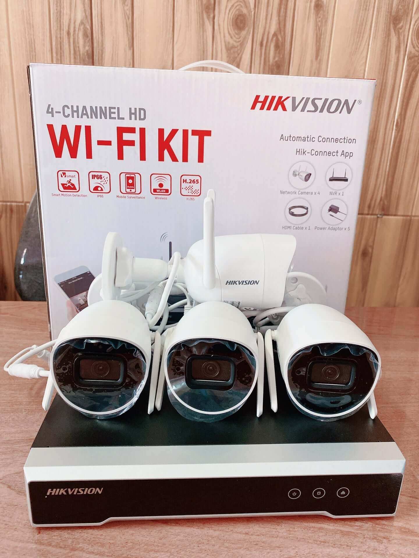 Bộ kit camera wifi ngoài thiên nhiên Hikvision