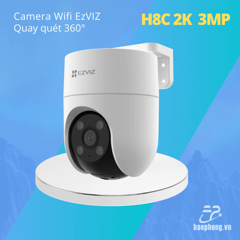 Camera EZVIZ H8c 2K 3MP Không Dây Ngoài Trời giá rẻ