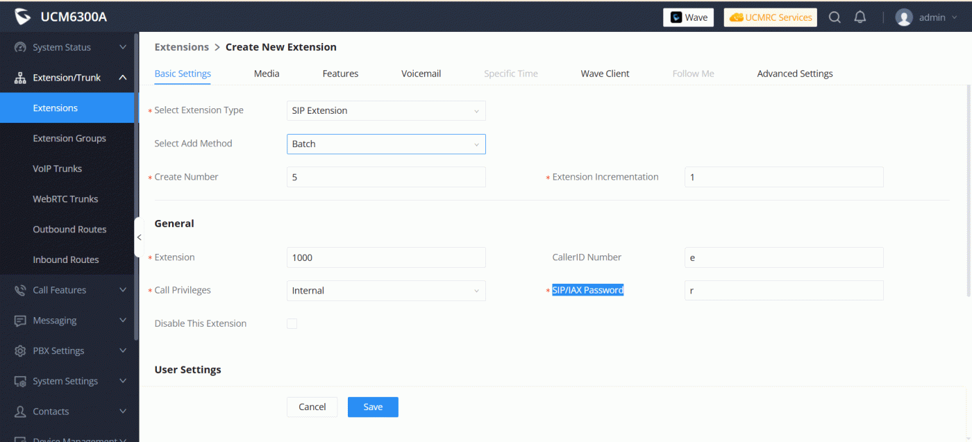 Khai báo 1 dải máy lẻ tự động trên tổng đài IP Grandstream