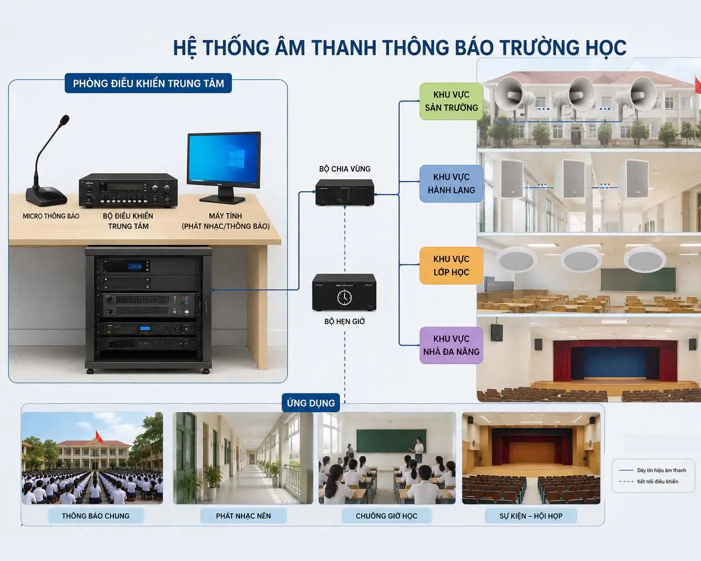 Hệ Thống Chuông Báo Giờ Tự Động Trường Học: Giải Pháp Triển Khai & Vận Hành Thực Tế